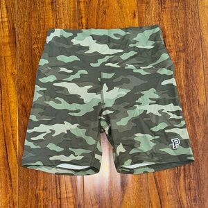 Camo Print Biker Shorts